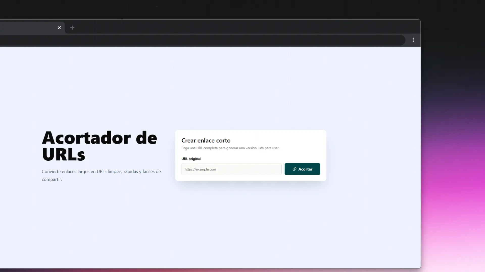 Captura de pantalla del proyecto